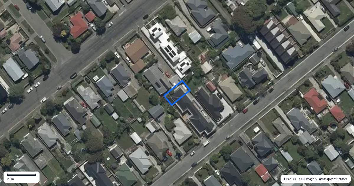 Property context map for 4/37 Evesham Crescent, Spreydon, Christchurch