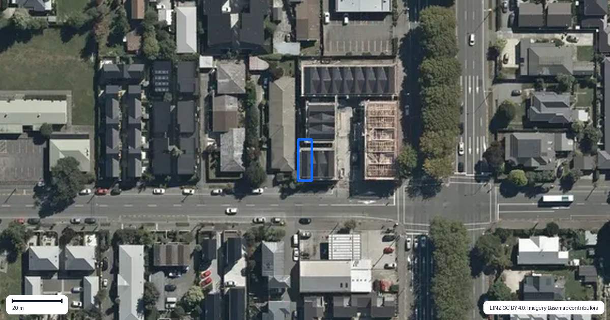 Property context map for 1/335 Gloucester Street, Christchurch Central, Christchurch