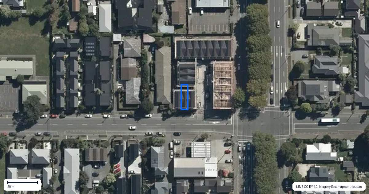 Property context map for 2/335 Gloucester Street, Christchurch Central, Christchurch