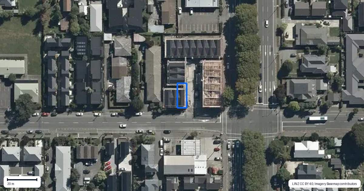 Property context map for 3/335 Gloucester Street, Christchurch Central, Christchurch