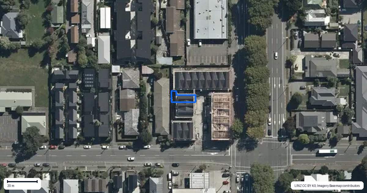 Property context map for 6/335 Gloucester Street, Christchurch Central, Christchurch