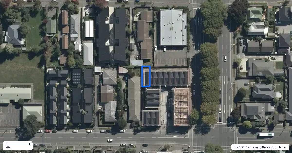 Property context map for 10/335 Gloucester Street, Christchurch Central, Christchurch