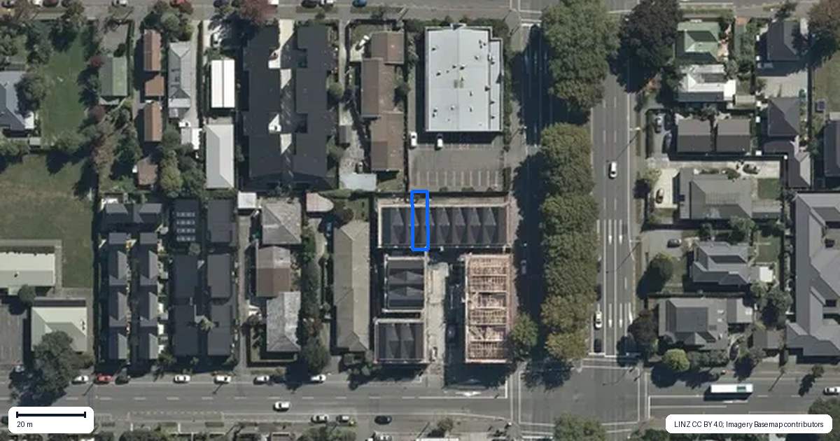 Property context map for 8/335 Gloucester Street, Christchurch Central, Christchurch