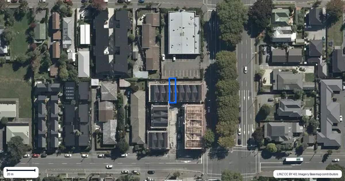 Property context map for 7/335 Gloucester Street, Christchurch Central, Christchurch