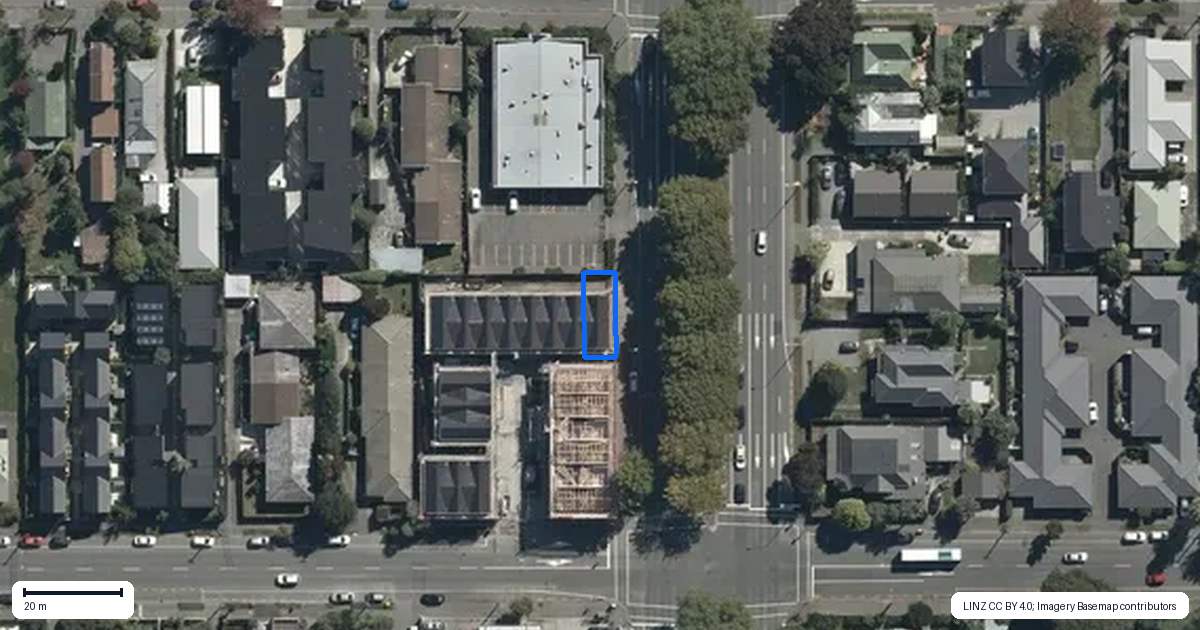 Property context map for 7/187 Fitzgerald Avenue, Christchurch Central, Christchurch