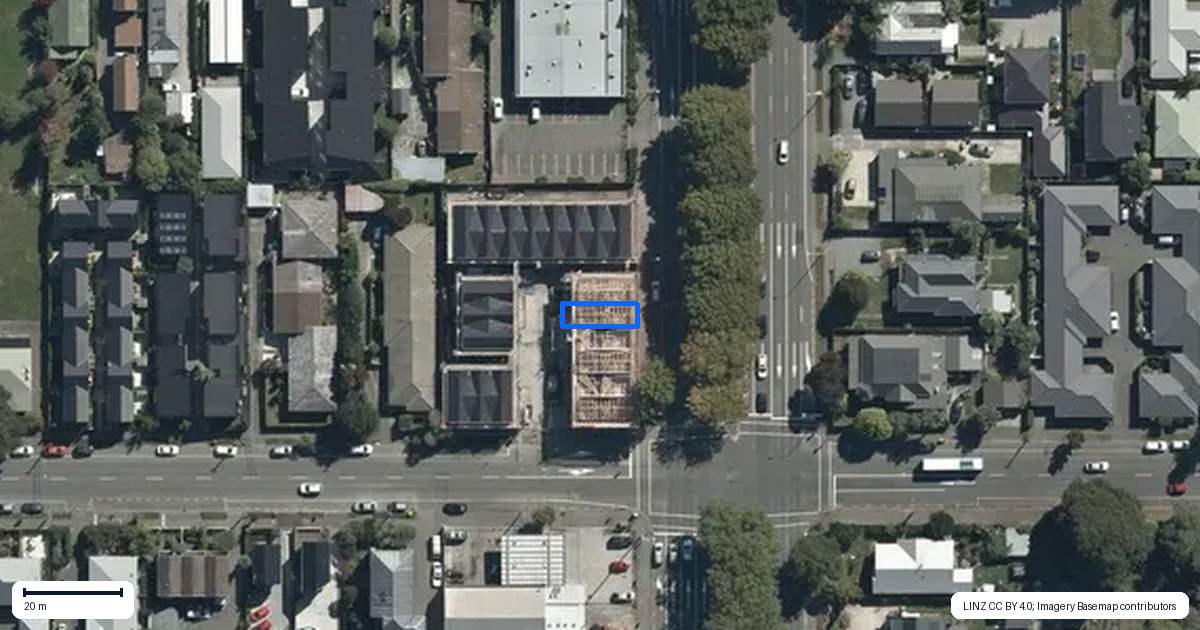 Property context map for 5/187 Fitzgerald Avenue, Christchurch Central, Christchurch