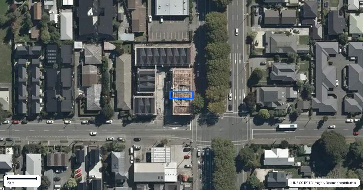 Property context map for 3/187 Fitzgerald Avenue, Christchurch Central, Christchurch