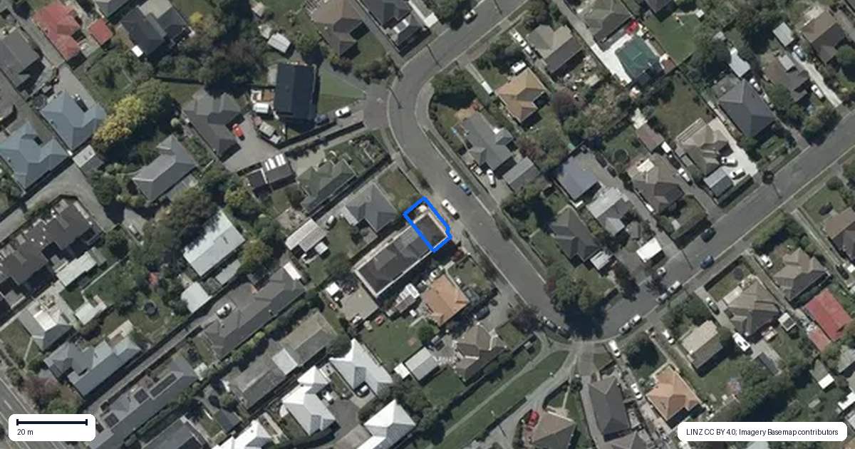 Property context map for 1/33 Winsor Crescent, Spreydon, Christchurch