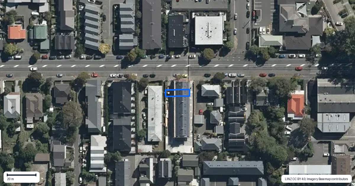 Property context map for 2/266 Kilmore Street, Christchurch Central, Christchurch