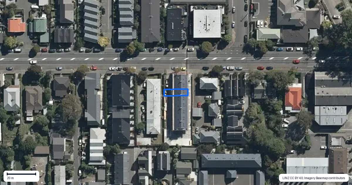 Property context map for 3/266 Kilmore Street, Christchurch Central, Christchurch