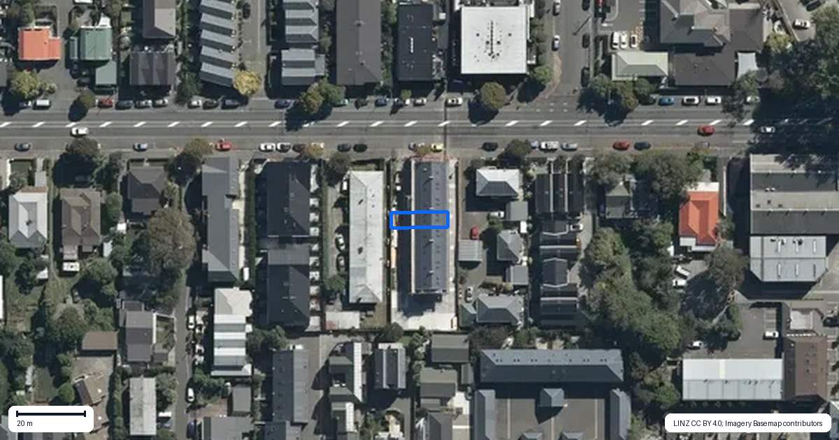 Property context map for 4/266 Kilmore Street, Christchurch Central, Christchurch