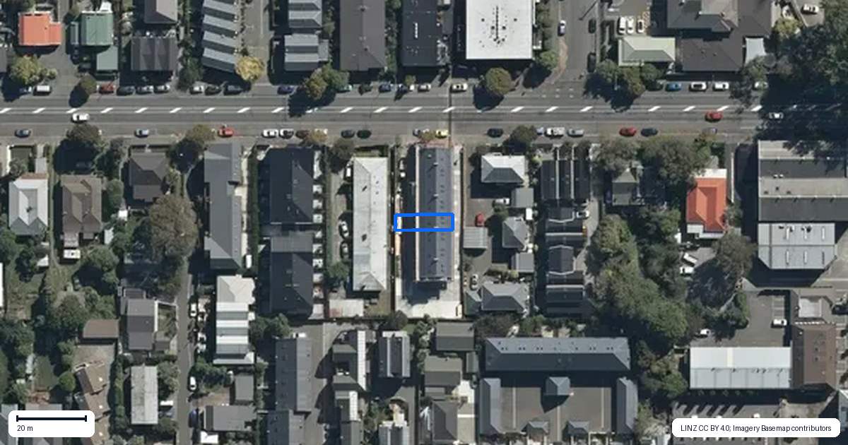 Property context map for 5/266 Kilmore Street, Christchurch Central, Christchurch