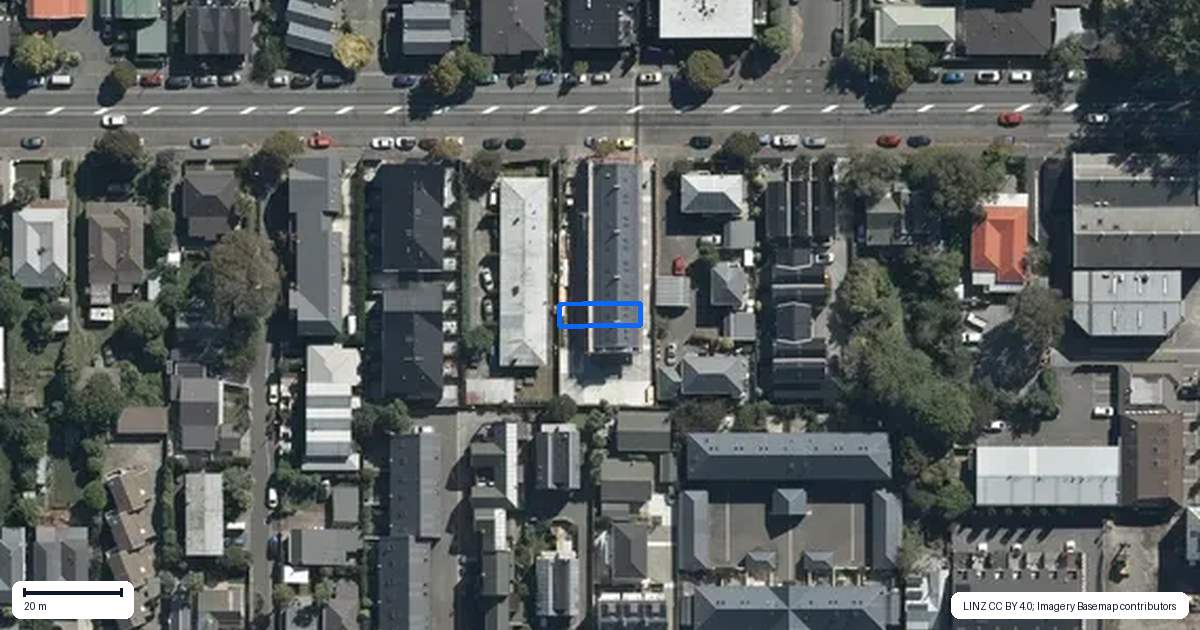 Property context map for 7/266 Kilmore Street, Christchurch Central, Christchurch