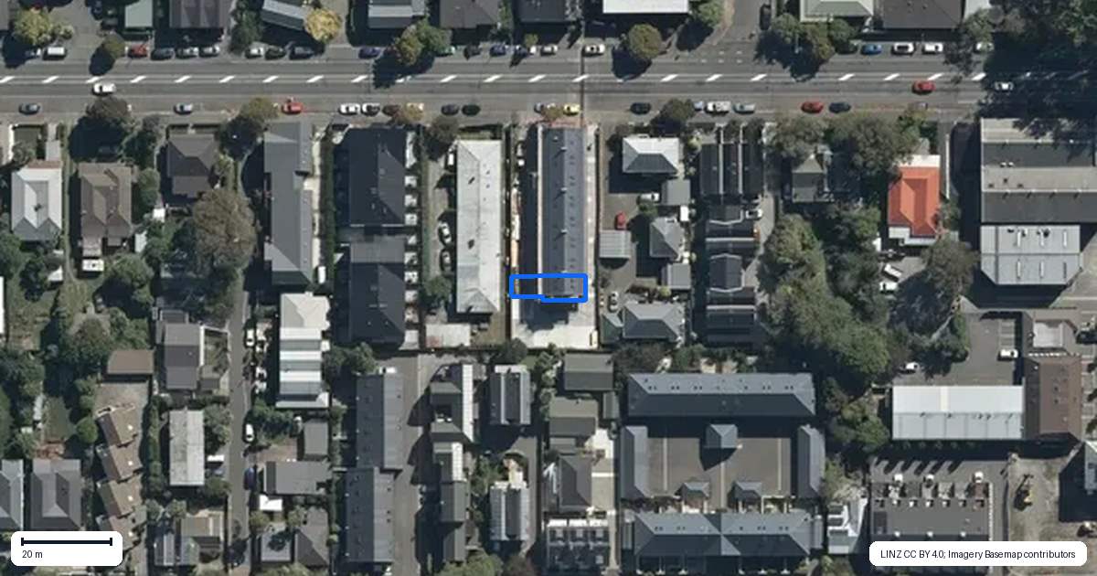 Property context map for 8/266 Kilmore Street, Christchurch Central, Christchurch