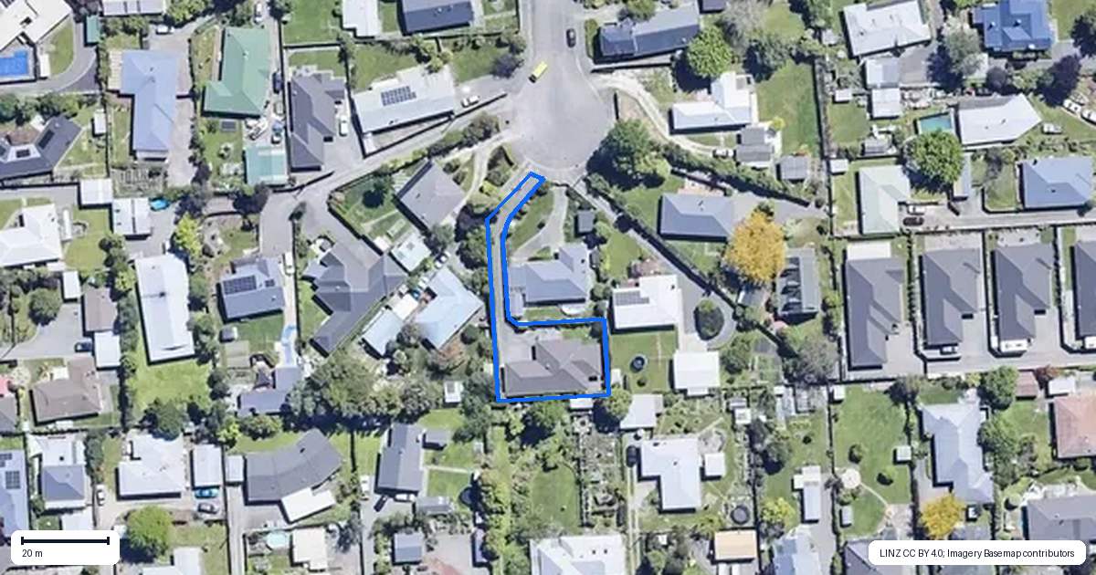 Property context map for 23A Glenroy Crescent, Springlands, Blenheim