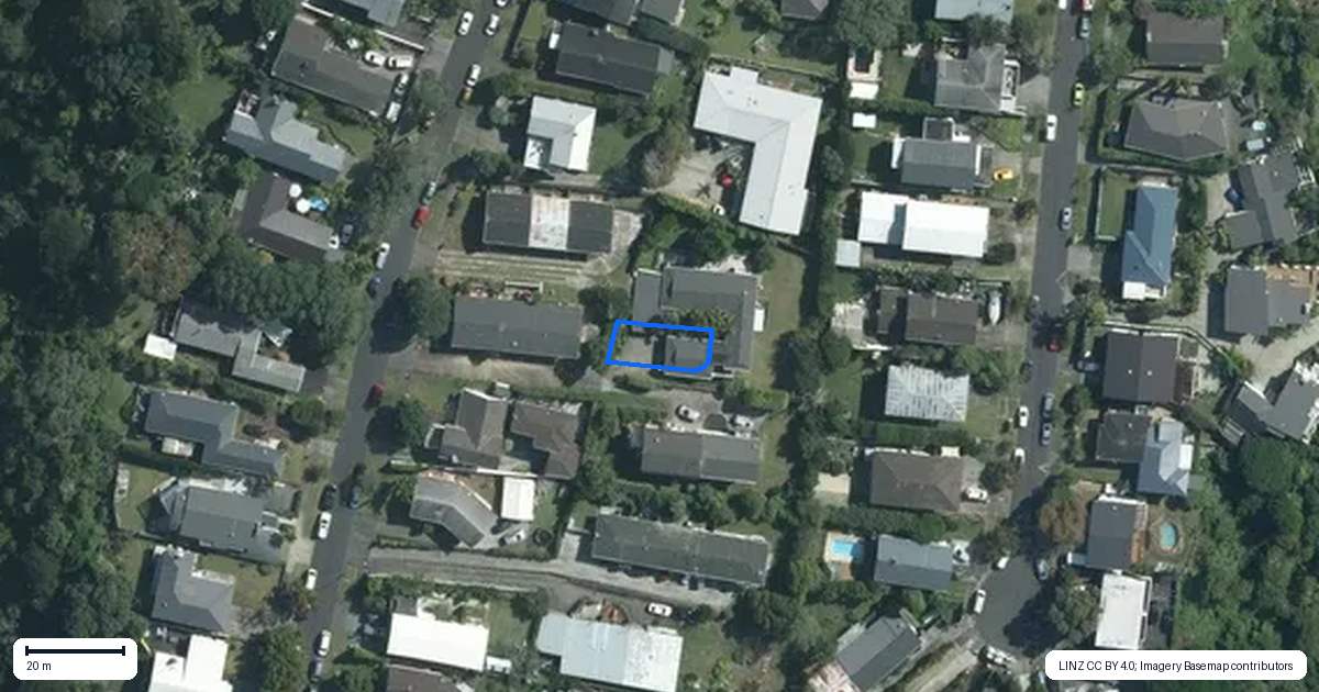 Property context map for 1/36 Thatcher Street, Mission Bay, Auckland