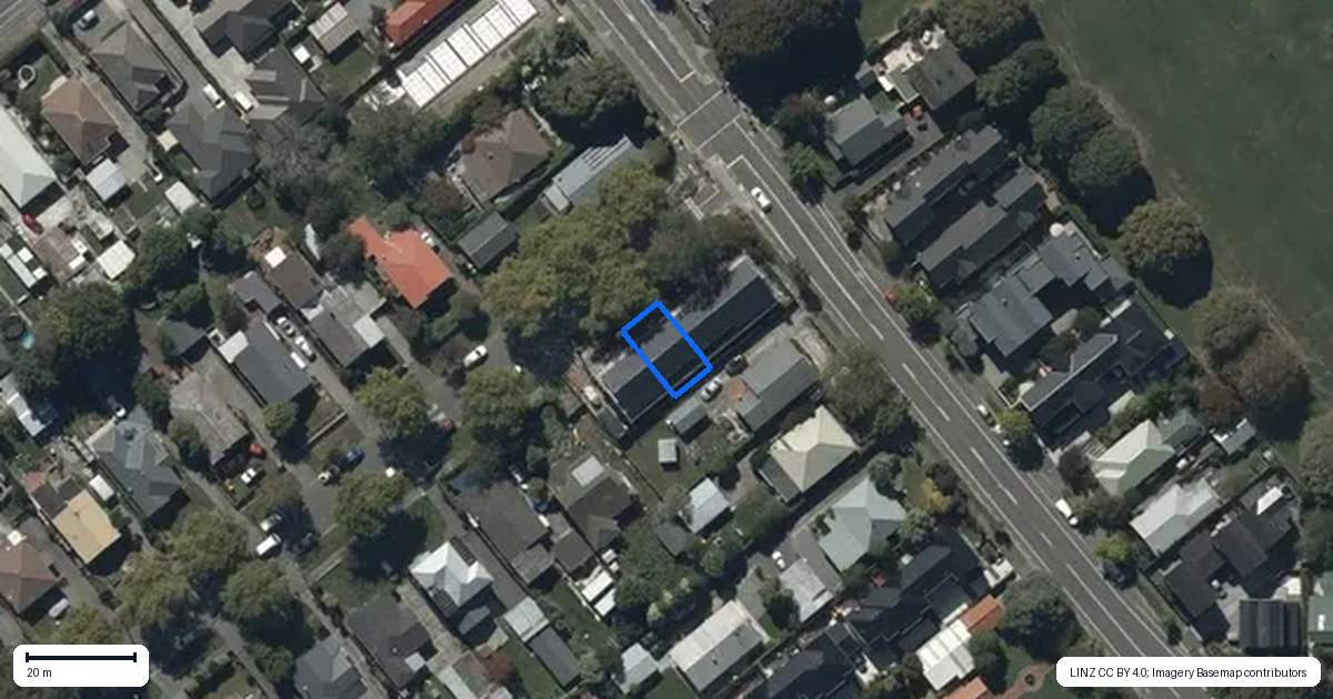 Property context map for 128B Roker Street, Somerfield, Christchurch