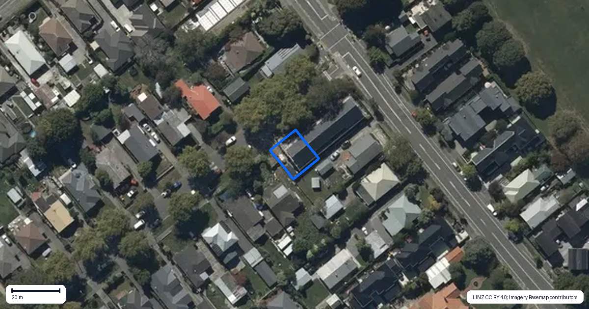 Property context map for 128A Roker Street, Somerfield, Christchurch