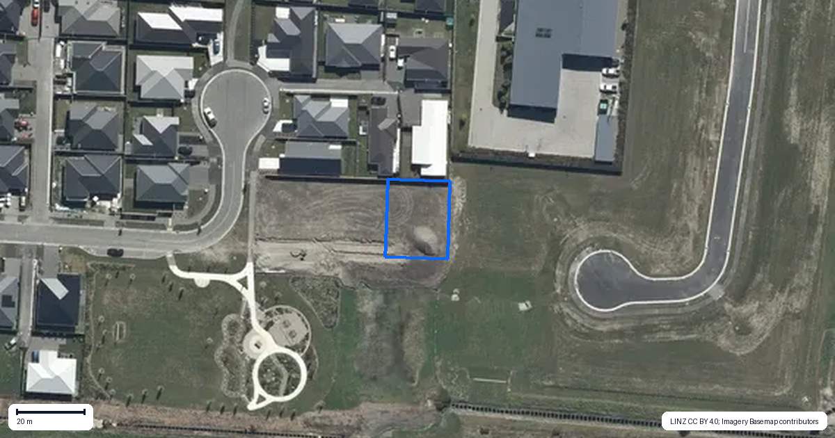 Property context map for 14 Millhaven Place, Casebrook, Christchurch