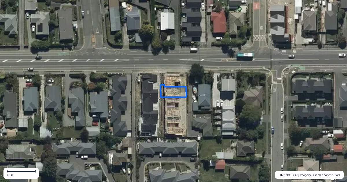 Property context map for 2/40 Shirley Road, Shirley, Christchurch