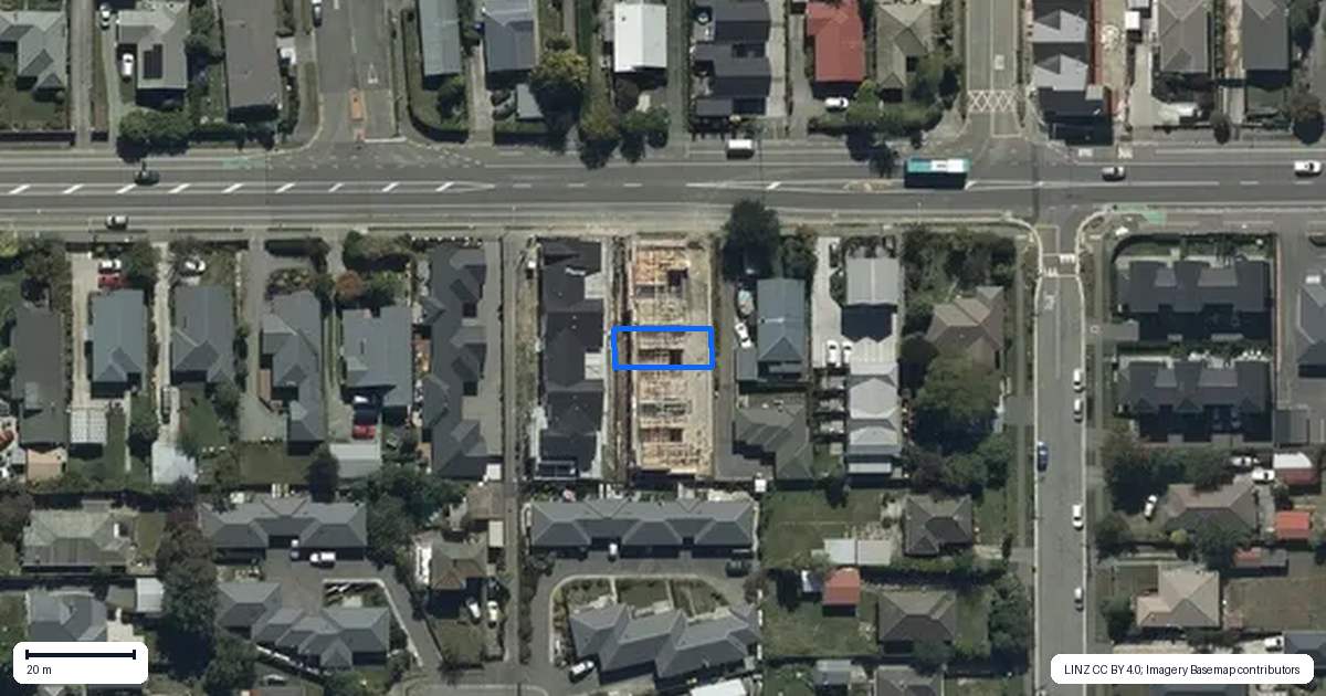 Property context map for 3/40 Shirley Road, Shirley, Christchurch