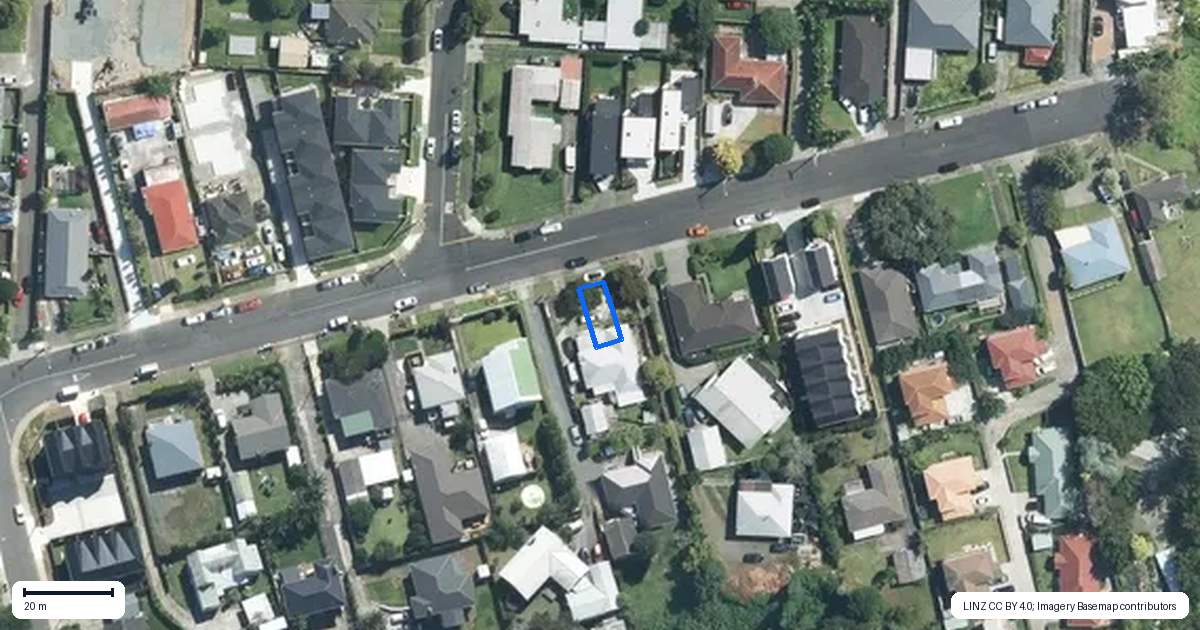 Property context map for 115 Luke Street East, Otahuhu, Auckland