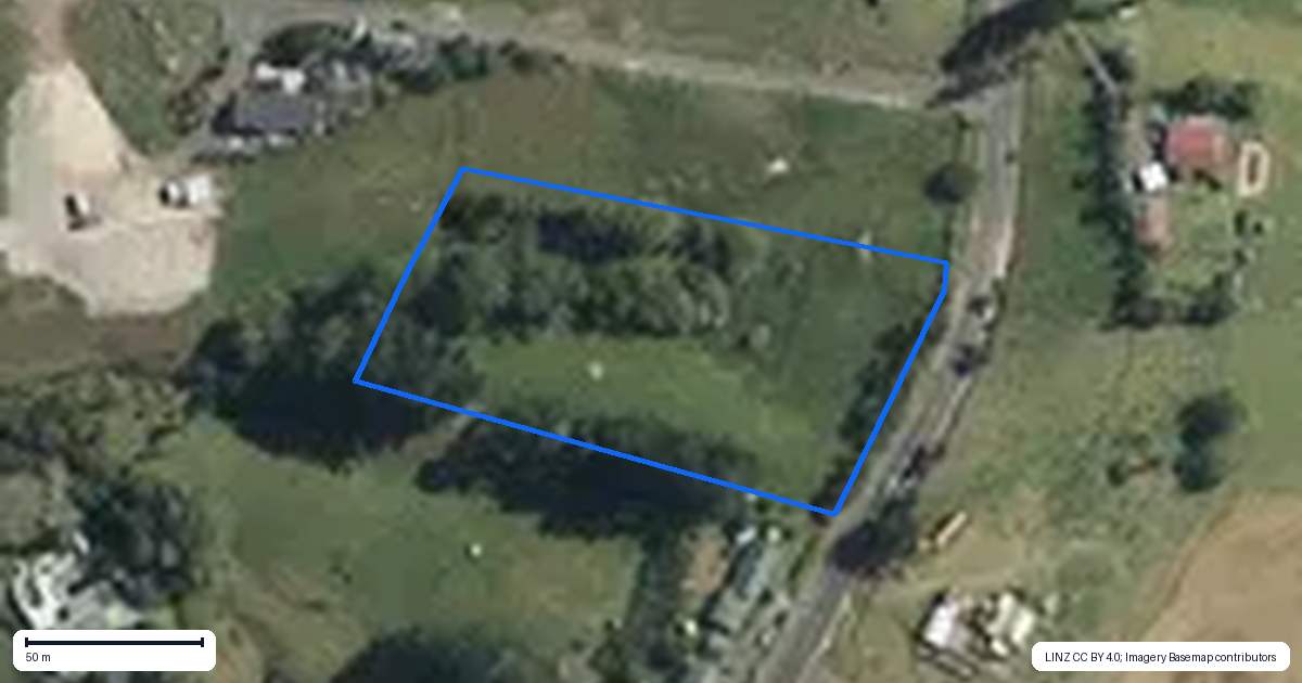 Property context map for 198A Amreins Road, Taupaki