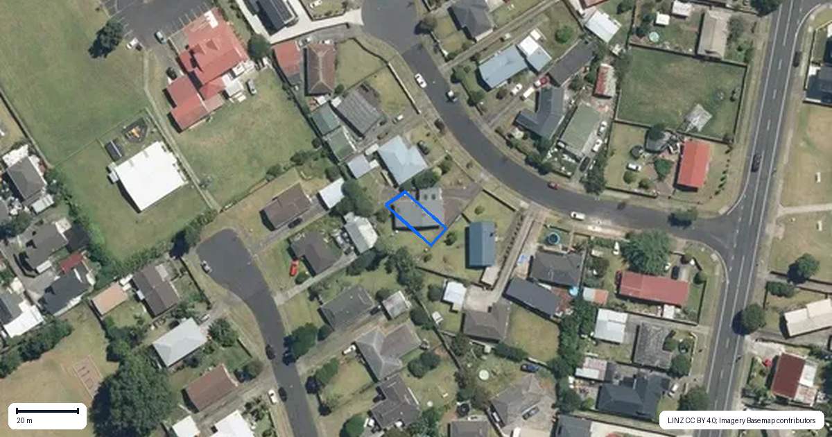 Property context map for 10C Tinkler Place, Favona, Auckland