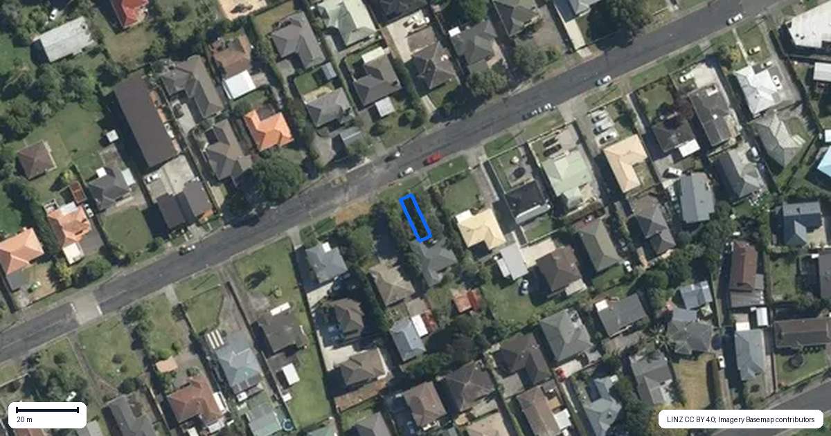 Property context map for 2/18 Commissariat Road, Mount Wellington, Auckland
