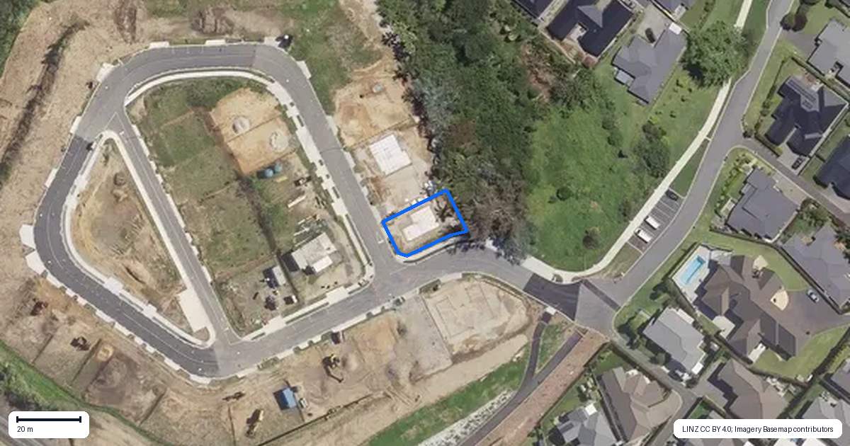 Property context map for 105 Tui Glen, Omokoroa