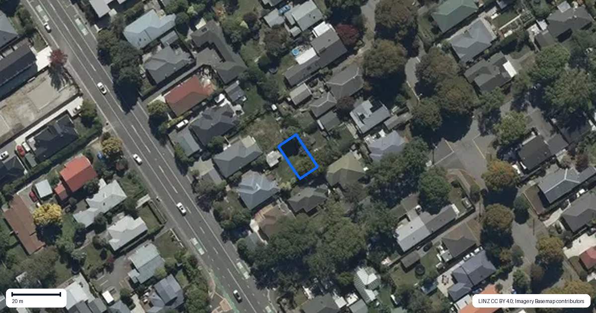 Property context map for 4/188 Cranford Street, St Albans, Christchurch