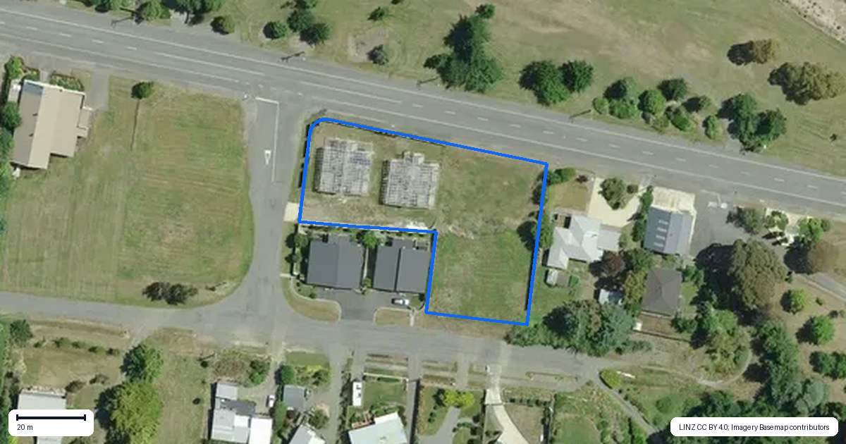 Property context map for 93 Princes Street, Waikari