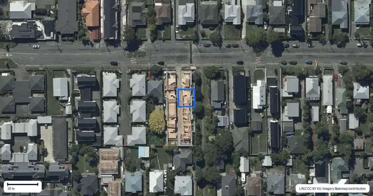 Property context map for 2/26 Southey Street, Sydenham, Christchurch