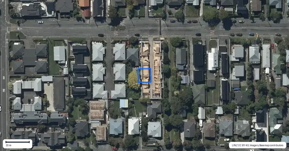 Property context map for 3/24 Southey Street, Sydenham, Christchurch