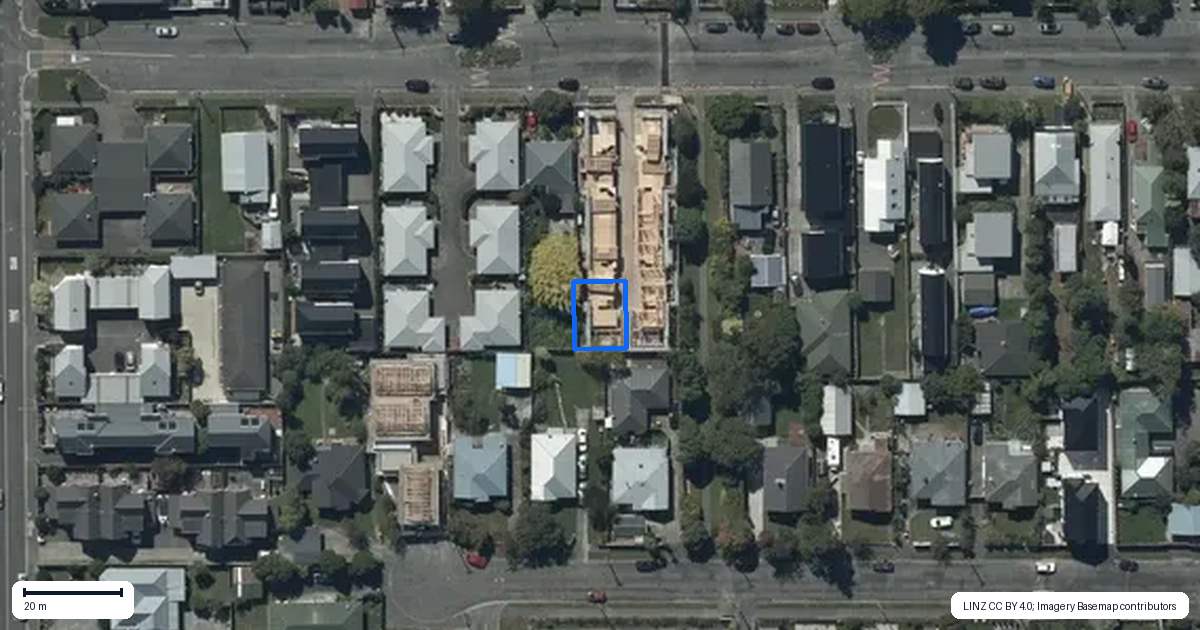 Property context map for 4/24 Southey Street, Sydenham, Christchurch