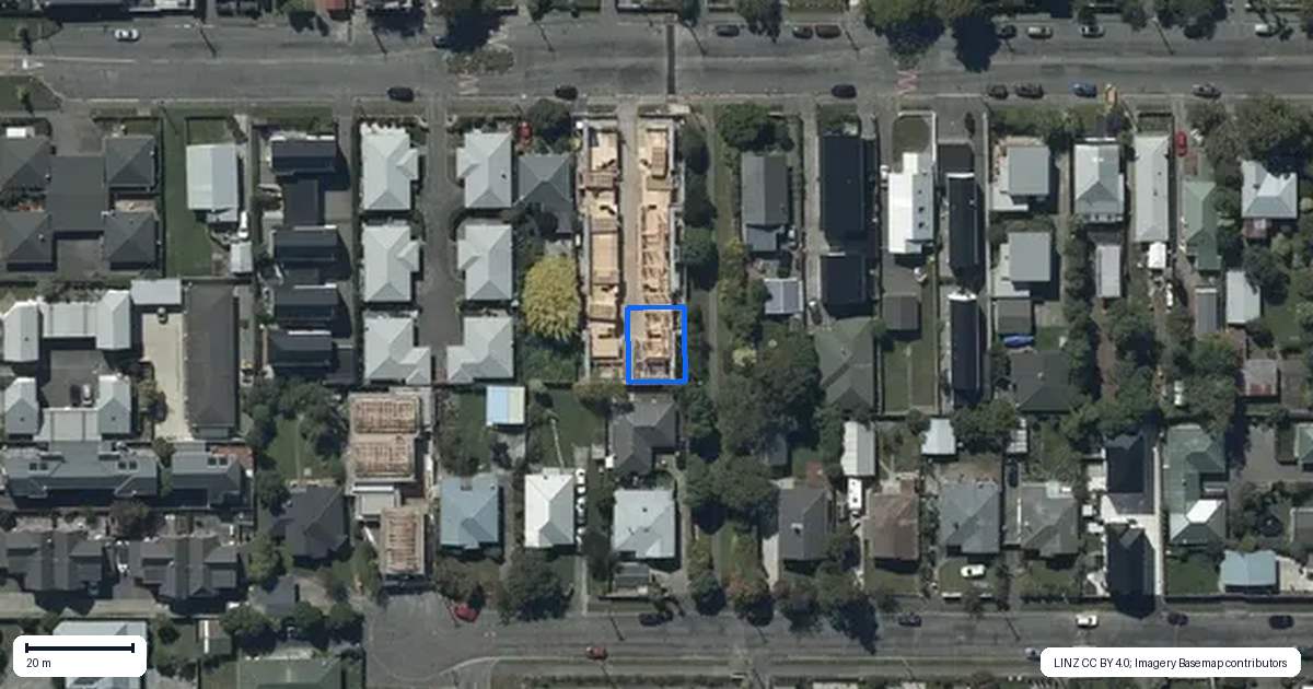 Property context map for 4/26 Southey Street, Sydenham, Christchurch