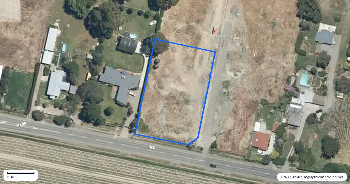 Property context map for 234 Meeanee Road, Meeanee, Napier