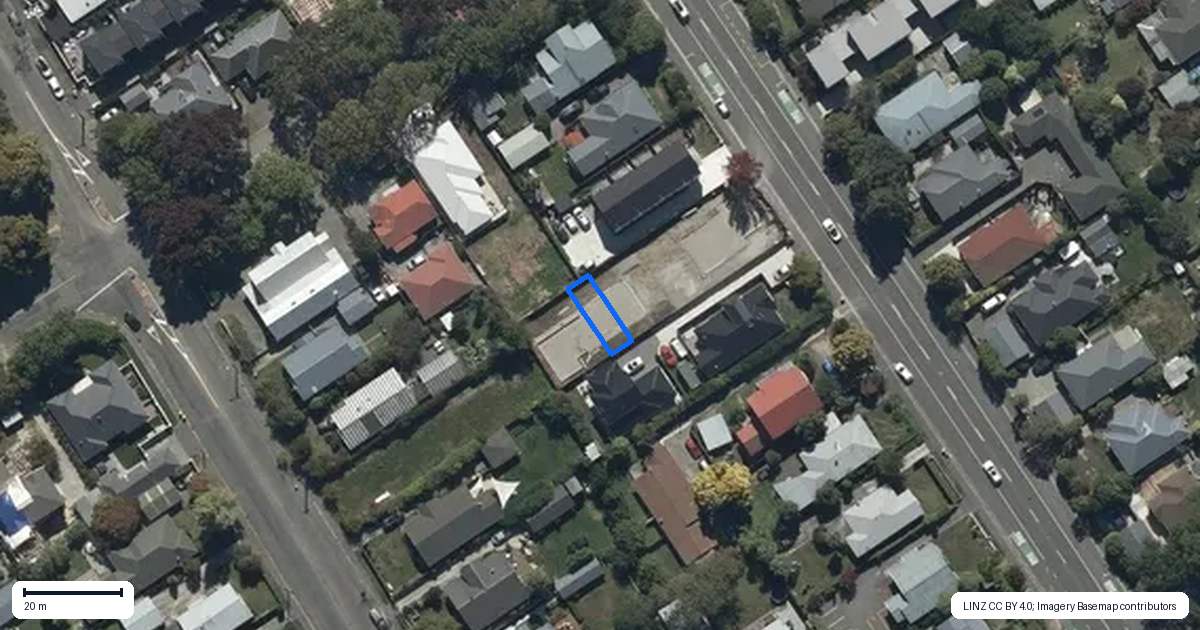Property context map for 5/205 Cranford Street, St Albans, Christchurch