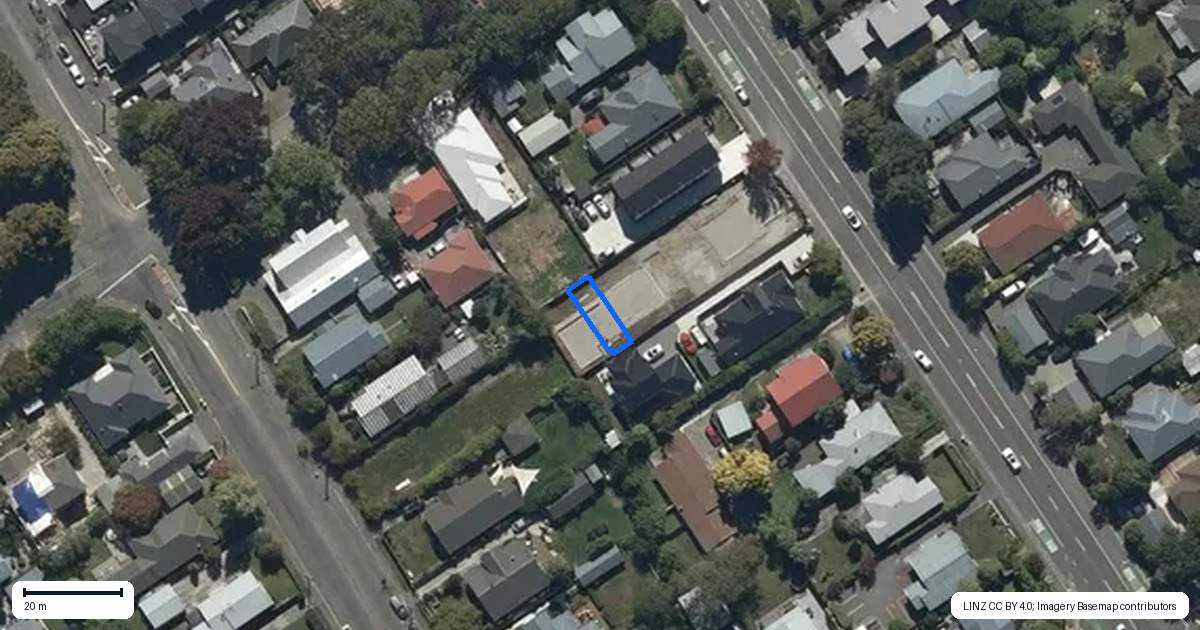 Property context map for 6/205 Cranford Street, St Albans, Christchurch