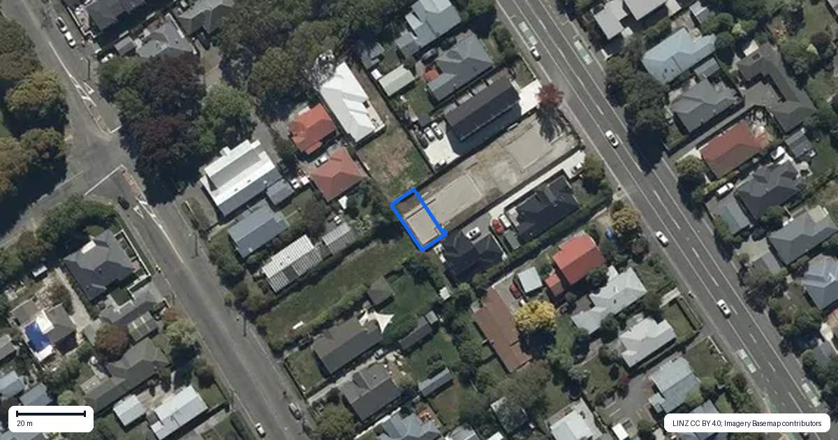 Property context map for 7/205 Cranford Street, St Albans, Christchurch
