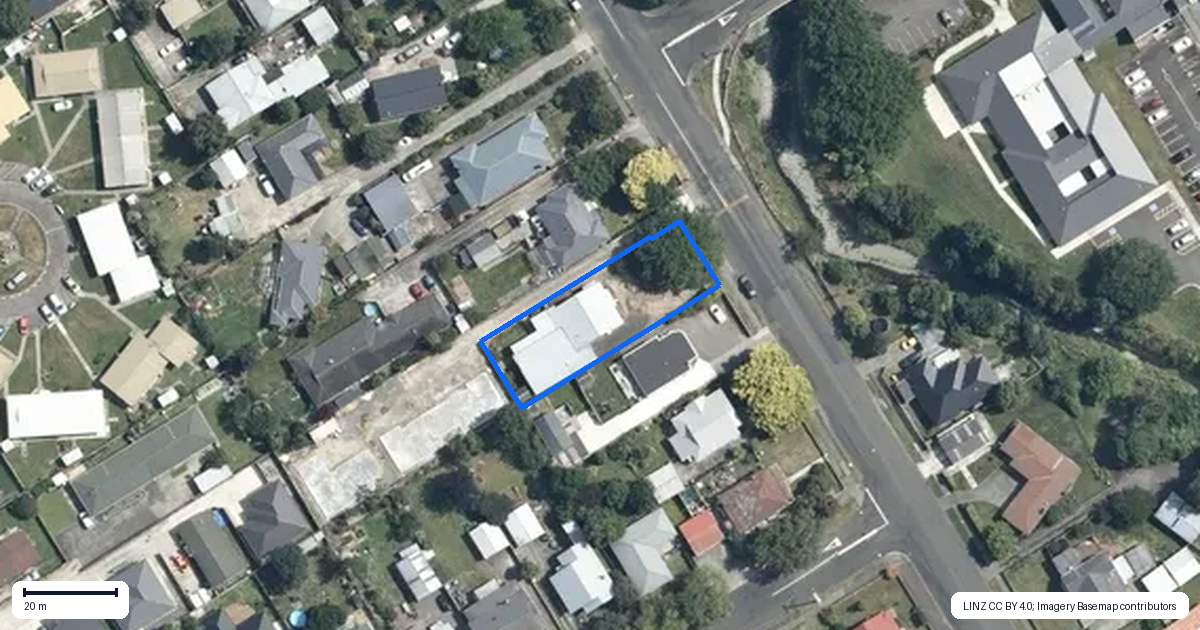 Property context map for 80 Derby Street, Feilding