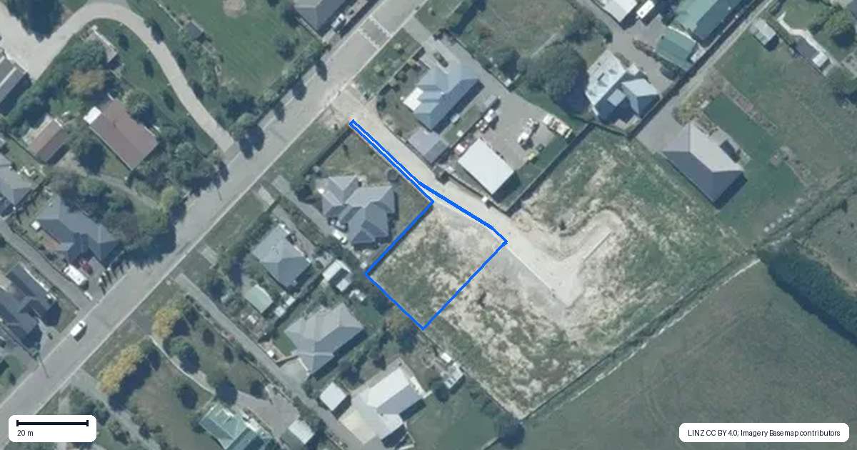 Property context map for 30F Woodville Street, Leeston