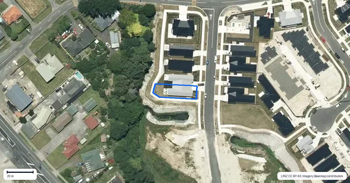 Property context map for 8 Whenu Place, Horotiu, Hamilton