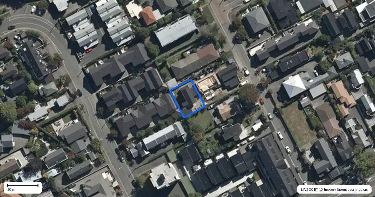 Property context map for 3/17 Hewitts Road, Merivale, Christchurch