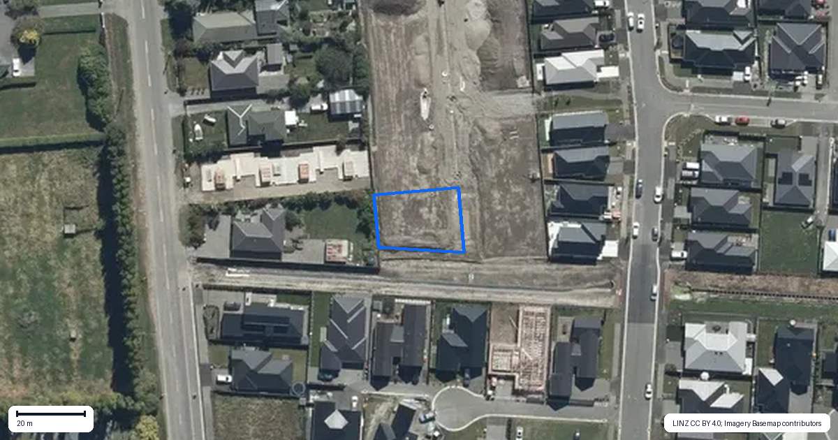 Property context map for 18 Riverbend Lane, Casebrook, Christchurch