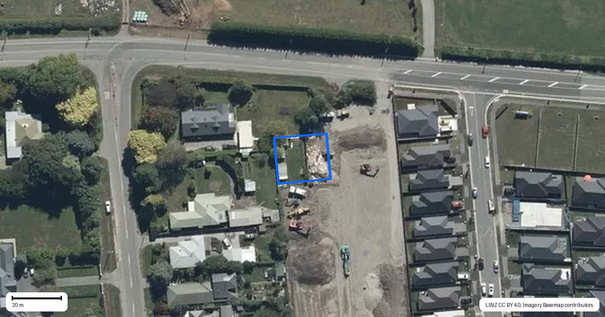 Property context map for 6 Riverbend Lane, Casebrook, Christchurch