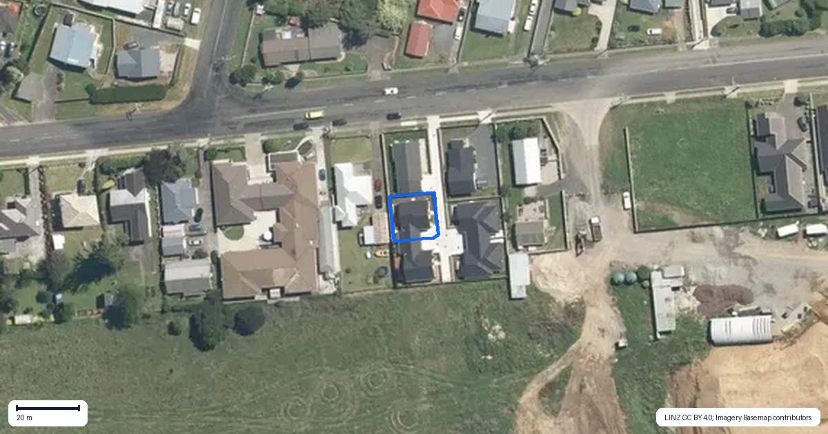 Property context map for 2/1707 Rewi Street, Te Awamutu