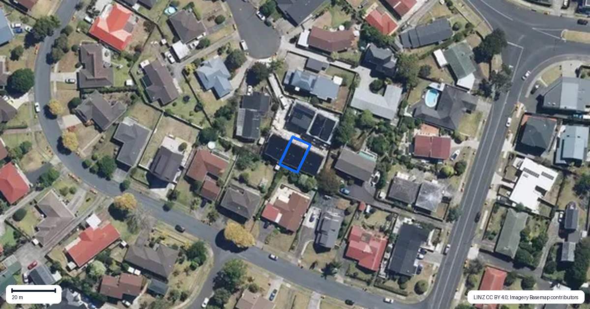 Property context map for 11B Rene Place, Sunnyhills, Auckland