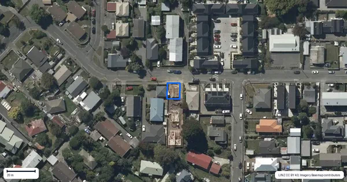 Property context map for 1/26 Hargest Crescent, Sydenham, Christchurch
