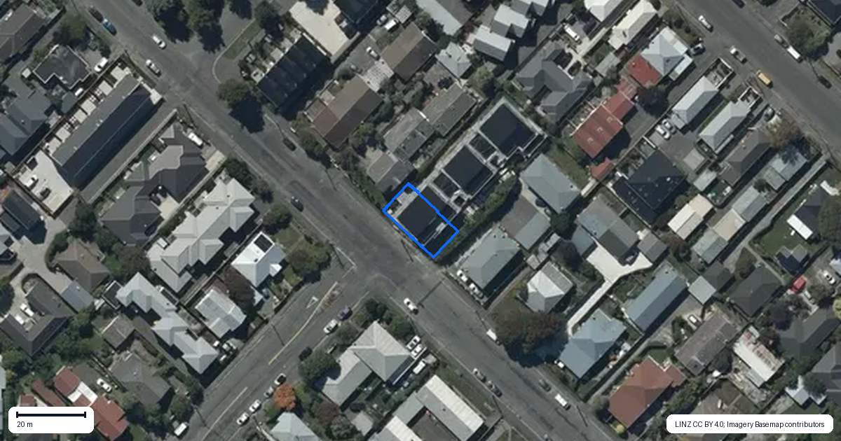 Property context map for 1/89 Southampton Street, Sydenham, Christchurch